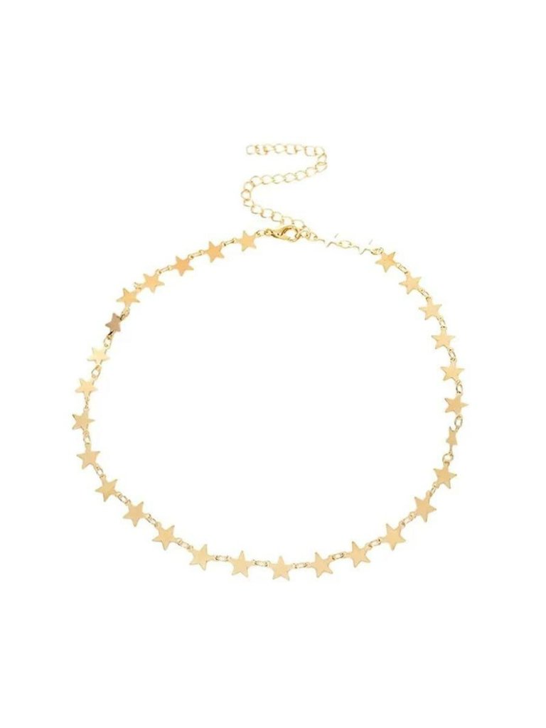 Gold Plated Star Necklace For Women Star Choker Necklace Simple